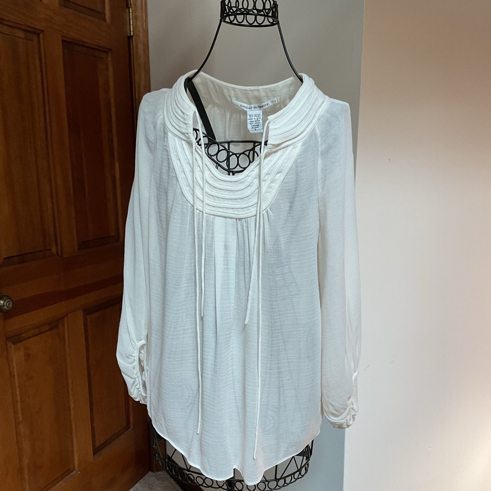 Diane von furstenburg white blouse, 2
